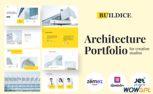 Buildice Architecture portfolio for creative studios WordPress Theme