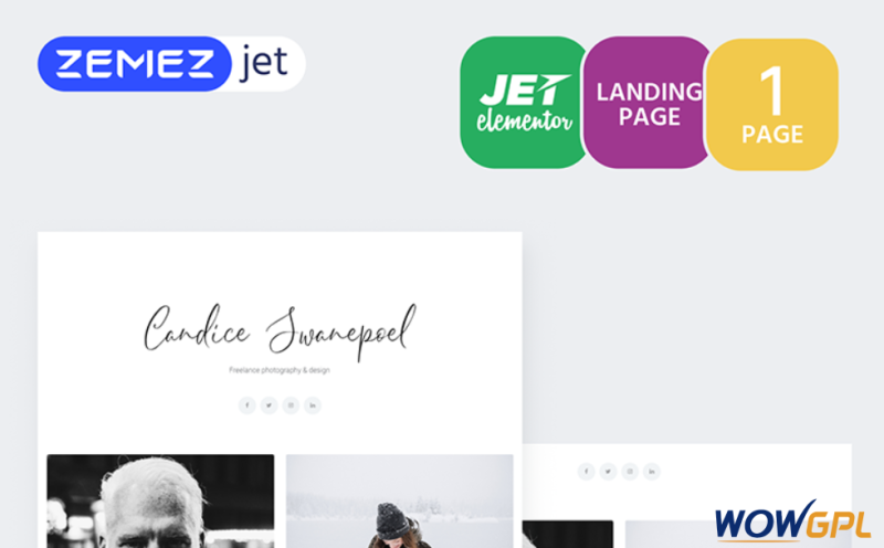 Filmacity Photographer Jet Elementor Template