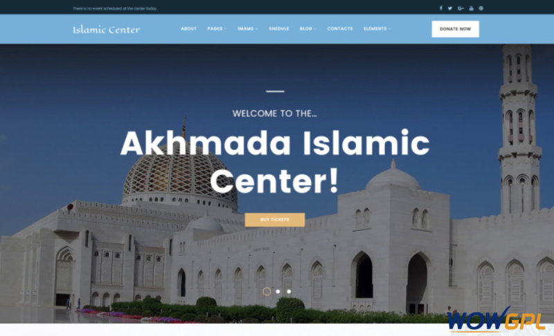 Akhmada Islamic Center WordPress Theme