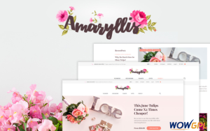 Amaryllis Flower Shop WooCommerce Theme