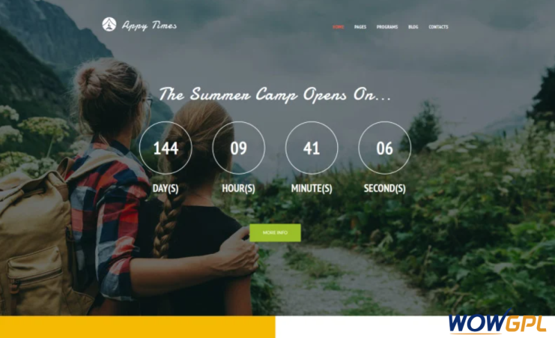 AppyTimes Summer Camp WordPress Theme