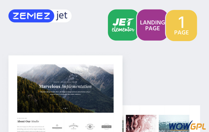 Imagix Lite Portfolio Jet Elementor Template
