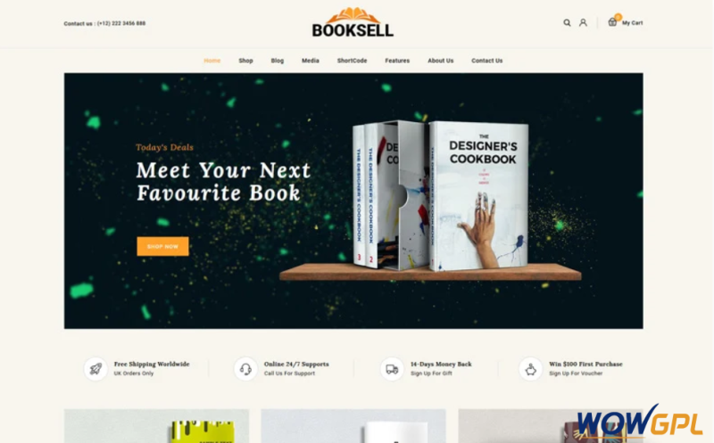 Booksell Books Stationery Store WooCommerce Theme 1 1