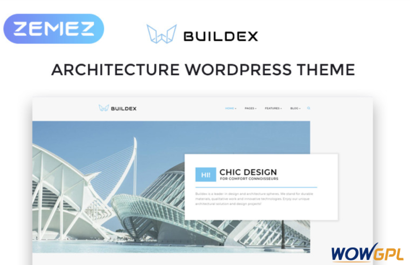 Buildex Multipage Architecture Agency Responsive WordPress Theme