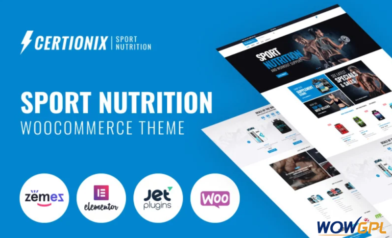 Certionix Sport Nutrition WooCommerce Theme