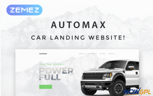 Automax Car Landing Responsive Elementor WordPress Theme