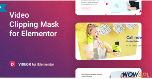 Videor Video Clipping Mask for Elementor