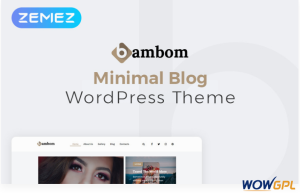 BamBom Lifestyle Blog Multipurpose Minimal Elementor WordPress Theme