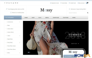 Messy Multipurpose Fashion Store WooCommerce Theme