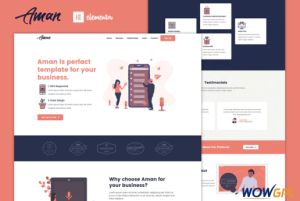 Aman — Multipurpose Elementor Template Kit 1