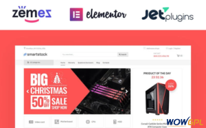 Smartstock Electronics ECommerce Classic Elementor WooCommerce Theme