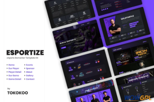 Esportize eSports Elementor Template Kit