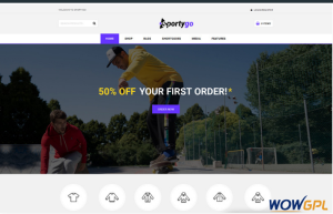 SportyGo Sports Shop WooCommerce Theme