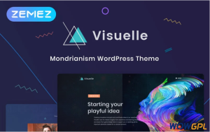 Visuelle Creative Mondrianism Elementor WordPress Theme