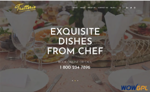 Trattorio Restaurant Elementor WordPress Theme