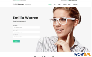 Emilia Warren Real Estate WordPress Theme