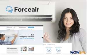Forceair Air Conditioner Services WordPress Theme