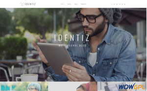 Identiz Personal Blog WordPress Theme