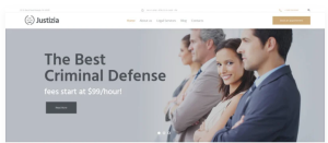 Justizia Lawyer Services Responsive WordPress Theme