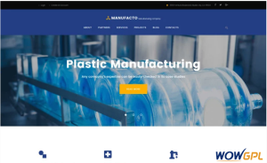 Manufacto Industrial and Manufacturing Company WordPress Theme