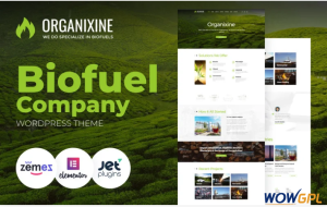 Organixine Biofuel Company WordPress Theme