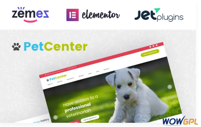 PetCenter Animals Pets Responsive WordPress Theme