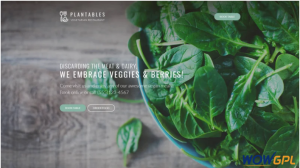 Plantables Vegetarian Restaurant WordPress Theme