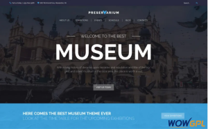 Preservarium Museum Responsive WordPress Theme