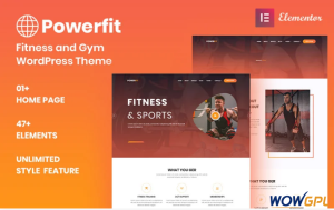 Powerfit Fitness and Gym WordPress Theme