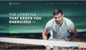 ProShot Tennis Club Responsive WordPress Theme