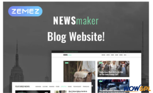 Newsmaker News Blog Multipurpose Modern Elements WordPress Theme