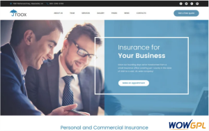 Roox Insurance WordPress Theme