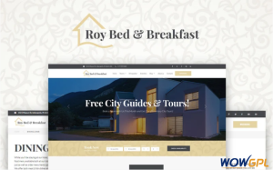 Roy Bed Breakfast Small Hotel WordPress Theme