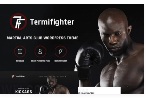Termifighter Martial Arts Club Responsive WordPress Theme