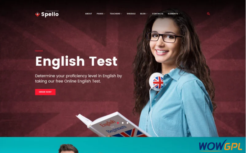 Spello - Language School WordPress Theme 1 Spello Language School WordPress Theme