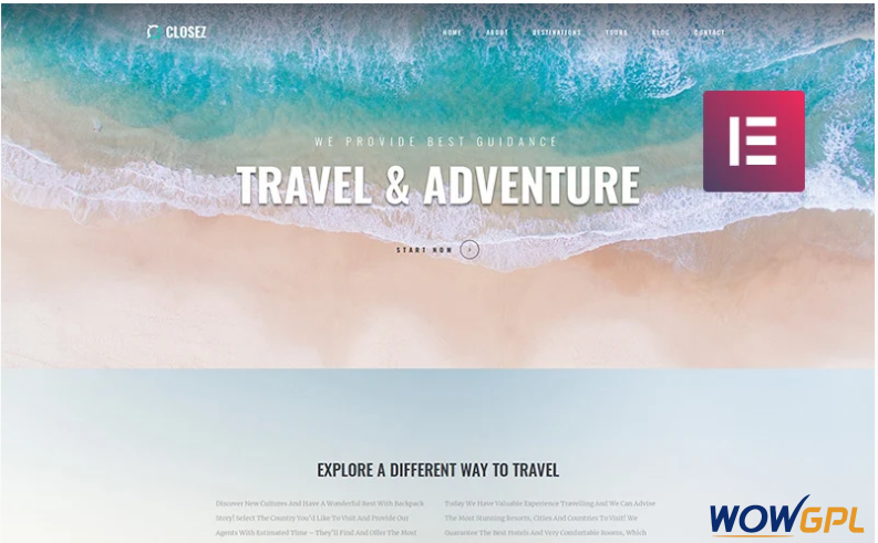 Closez - Tourism One Page Modern Elementor WordPress Theme 1 Closez Tourism One Page Modern Elementor WordPress Theme