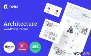 Delta Architecture Minimal Elementor WordPress Theme