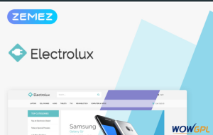 Electrolux Electronics Shop Elementor WooCommerce Theme 1