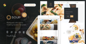 Soup Restaurant with Online Ordering System Template