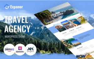 Expanor Travel Agency Multipurpose Modern Elementor WordPress Theme