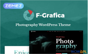 F Grafica Photography Elementor WordPress Theme