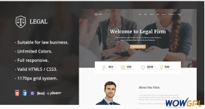 Legal Law Firm OnePage HTML Template