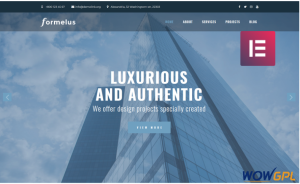 Formelus Architecture Multipurpose Modern Elementor WordPress Theme