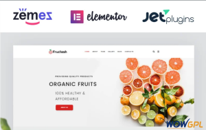 Fructesh Organic Fruits Delivery Multipurpose Modern Elementor WordPress Theme