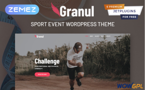Granul Sport Event Multipurpose Modern Elementor WordPress Theme