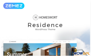 Homeswort Luxury Real Estate Elementor WordPress Theme