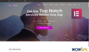 Impacty Business Consulting Elementor WordPress Theme