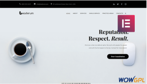 Leaderum Minimal Business Elementor WordPress Theme