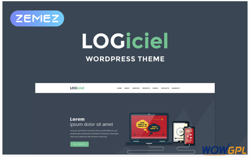 Logiciel Software Company WordPress Theme