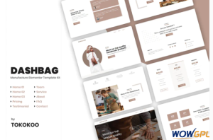 DashBag Bags Shop Elementor Template Kit
